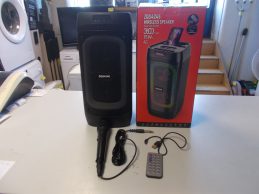 ZQS-4245 LED-es Bluetooth-os party hangszóró karaoke mikrofonnal és távirányítóval jótállással, főkép
