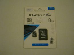 Team Group microSDHC 8GB C10 Memóriakártya + Adapter . Új!, főkép