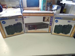 ÚJ! Power Dynamics PDM45 Erősítő/ Power Dynamics BV40B 4″ (4db ) hangfal jótállással, főkép