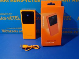 ÚJSZERŰ! Colorum 10000 mAh CPB10 Orange Power bank, főkép