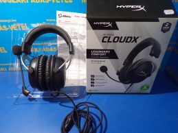 ÚJSZERŰ! HyperX Cloudx Fejhallgató 2028.01.-hó GYÁRI GARANCIA !, főkép